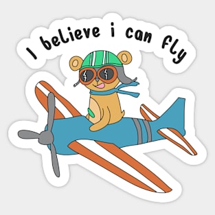 I believe i can fly Sticker